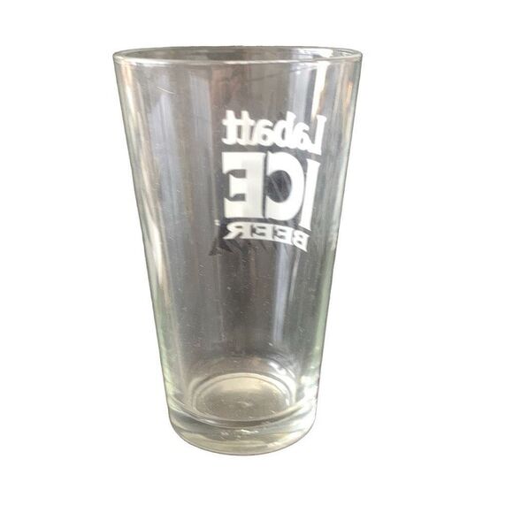 Vintage Labatt Ice Black Mountain Beer Pint Glass Heavy Base - Picture 10 of 11